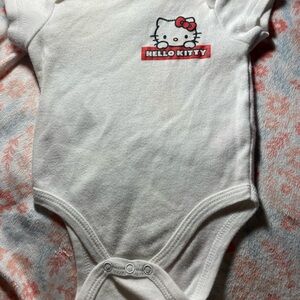 Hello Kitty White and Red Baby Bodysuit